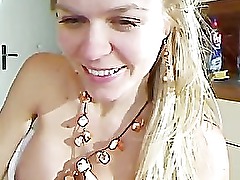 German blonde babe Blond hot 24 teases on webcam