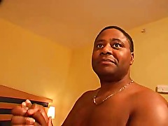 Amateur in boots fucked by a black man