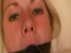 Young blonde bound, gagged and fucked