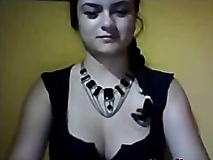 Cute Latina girl teases on webcam