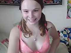 Sexy Petite Teen Fingering Her Tight Shaven Pussy